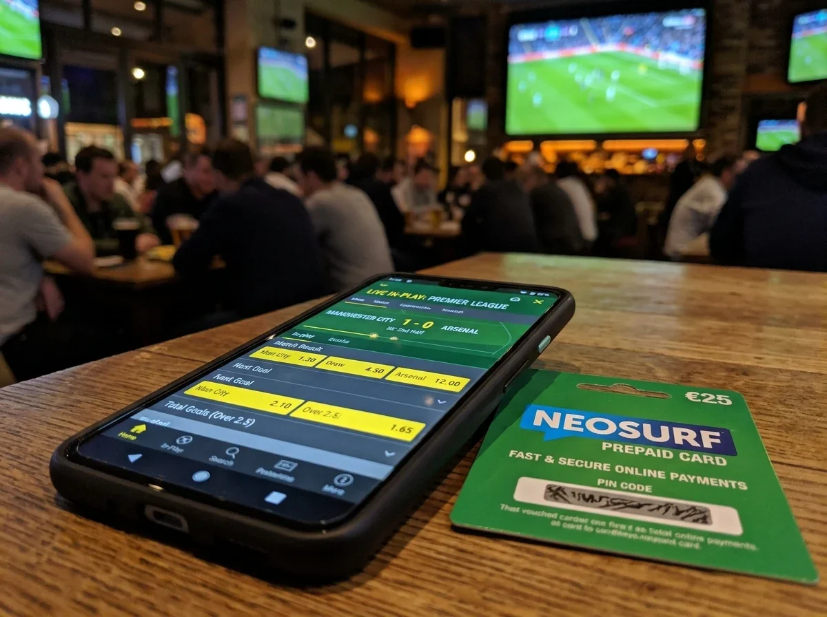 Neosurf pro live sázení – Okamžité vklady in-play 2026