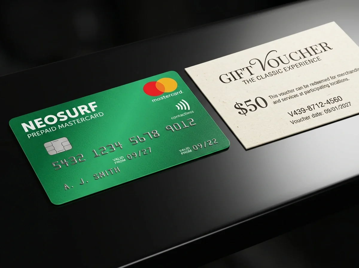 Neosurf Mastercard karta – Funkce a dostupnost 2026