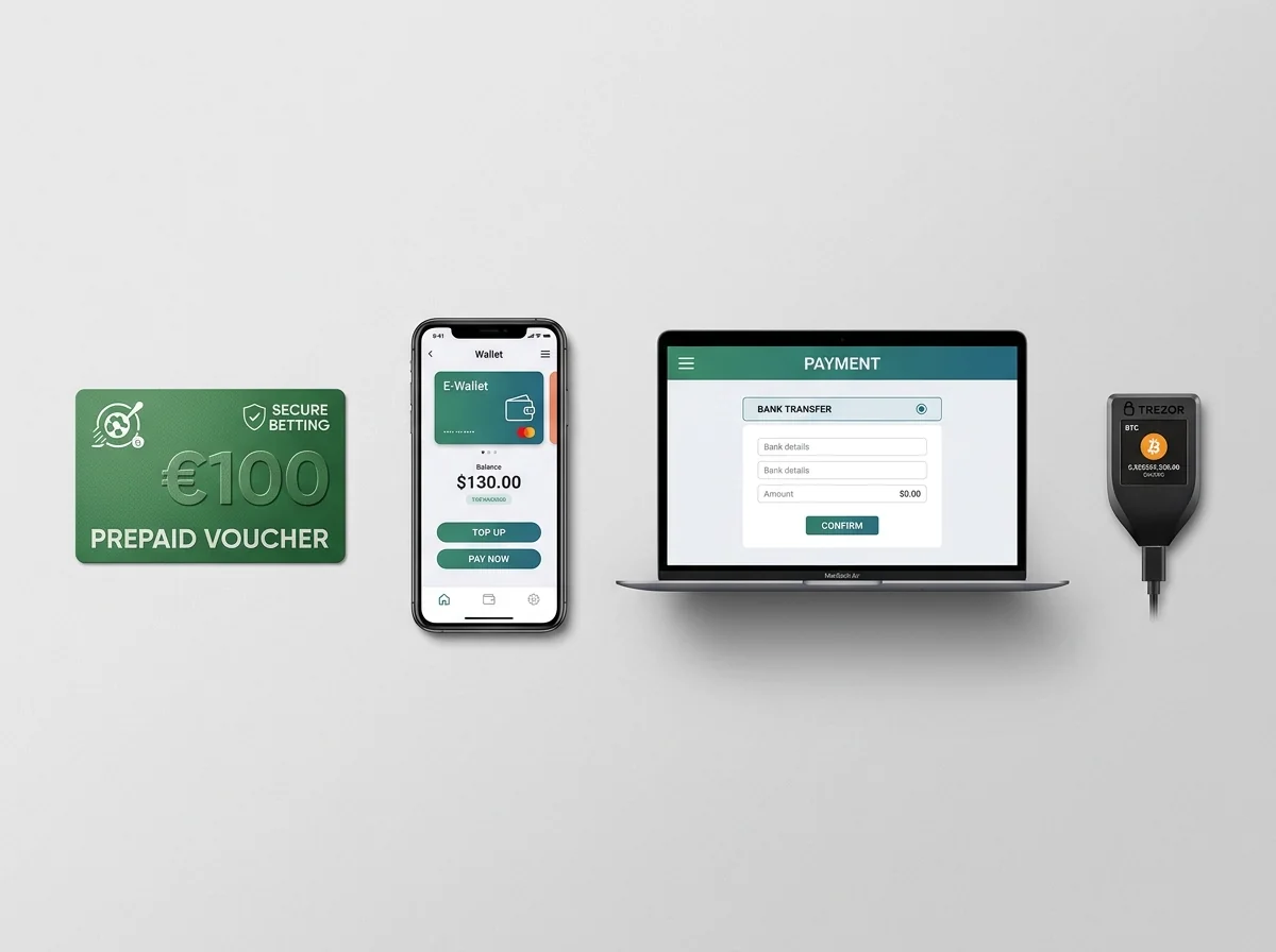 Srovnání platebních metod pro online sázení — předplacené kupóny, e-wallety a bankovní převody